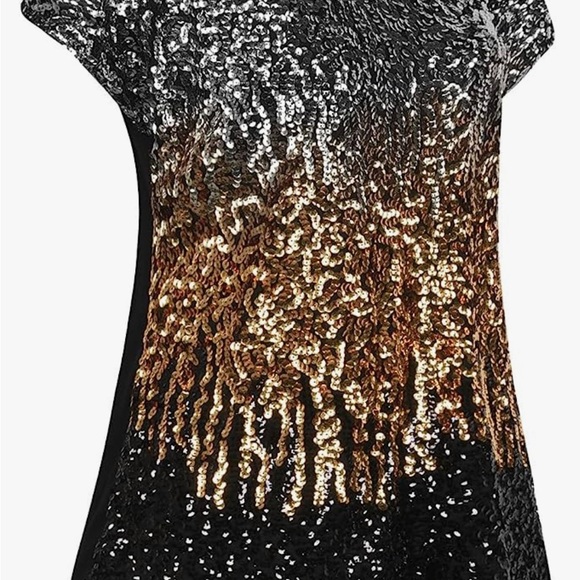 Women's Sequin Top Shimmer Glitter Top - Picture 4 of 8